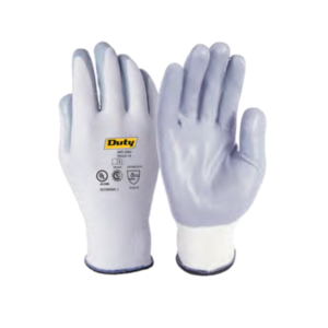 GUANTE POLIESTER G13 NITRILO LISO DORSO VENTILADO DUTY