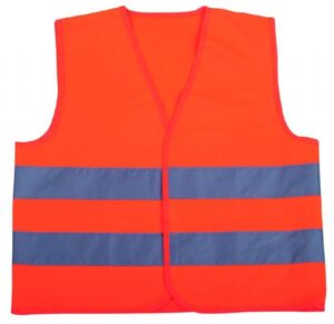 CHALECO AMARILLO/NARANJA CON REFLECTIVO 120 GRS DUTY