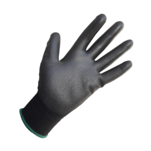 GUANTES TEJIDOS SIN COSTURA RECUBIERTOS EN PU NEGRO PROWORK