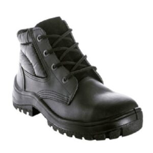 BOTIN C/PUNTERA DE ACERO CUERO DESCARNE NEGRO SUELA PVC PISFER