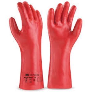 GUANTE PVC ROJO 60 CM