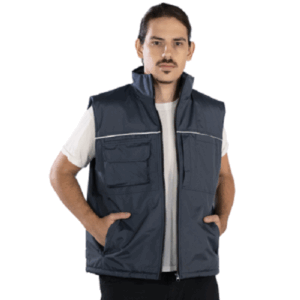 CHALECO AZUL CON REFLECTIVOS IMPERMEABLE - DUTY